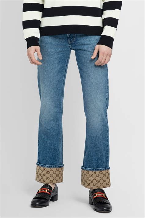 jeans gucci uomo risvolto|Gucci Jeans for Men .